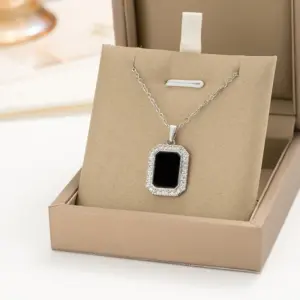 Silver Black Square