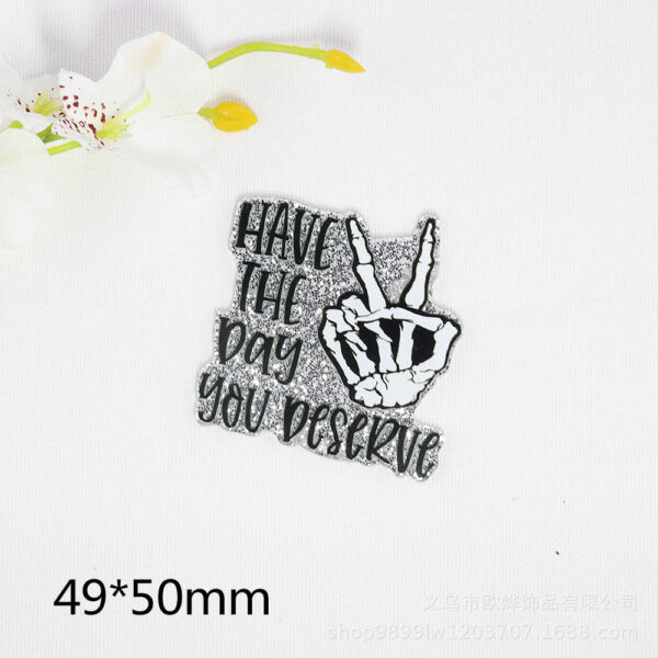 Wholesale New loose powder cartoon organ medical White tooth bag jewelry acrylic pin cute DIY patch accessories