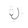 Wholesale 1:12 doll house accessories dollhouse mini medical appliance earpiece simulation stethoscope model