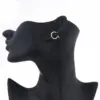 Wholesale Fashion Round Plating 201 Stainless Steel No Inlaid Earrings