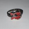Wholesale Long Live Freedom Retro Punk Rock Red Guitar Ring Men and Women Niche Design 2024 New Exquisite Ring