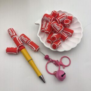 Wholesale Cross border hot sale new silicone creative cola beads silicone beaded loose beads factory wholesale in stock