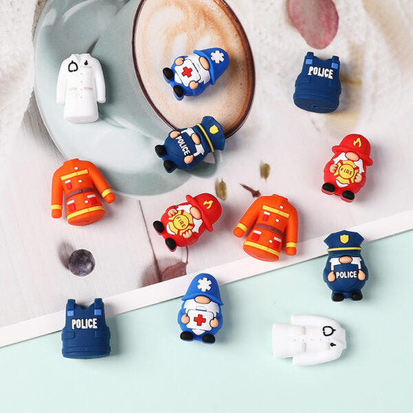 Wholesale 20pcs/pack 3D silicone beads DIY doll food grade beading