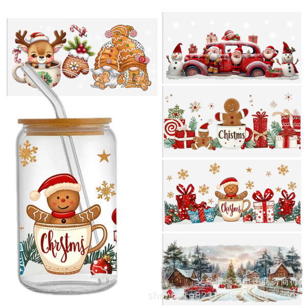 oly-ebaf54110cdf187359b579ee9e41f975 Wholesale Santa Claus Christmas Collection 16oz Cup UV DTF Wraps