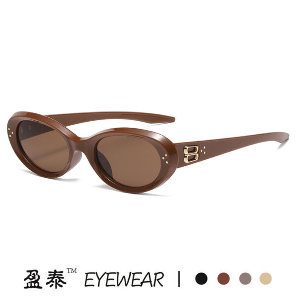 oly-ebbccc1f780646b4f858fe6eef4452a7 Wholesale gm sunglasses sunscreen sunglasses men's oval small frame sunglasses cat's eye sunglasses women's high sense