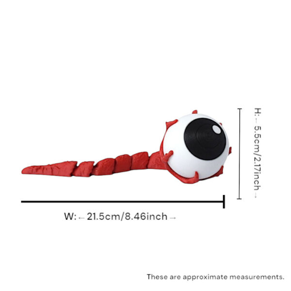 Wholesale Cross-Border 3D Printing Halloween New Holiday Ornaments Horror Scary Realistic Tearing Eyeball Party Dance Props