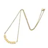 Wholesale Jewelry Fashion Leaf 201 Stainless Steel 18K Gold Plated Plating Stainless Steel Necklaces