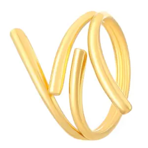 18 18K Real Gold Spiral WG-0896