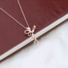 Wholesale Ballet Girl Diamond Wing Pendant