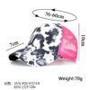 Wholesale European and American pular cross-border peaked cap with nytail braid baseball cap open ladies sunscreen breathable net cap B1153