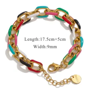 O-Shaped Chain 9mm-Gold