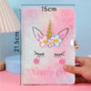 Wholesale Children's A5 Cartoon Unicorn Lockable Plush Notebook