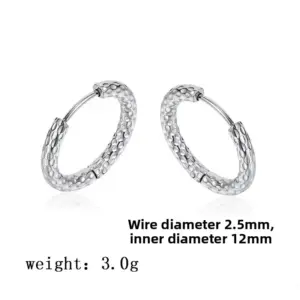 【XKE0068】Gypsophila Earrings / Steel Color