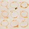Wholesale Jewelry Casual Lady Simple Style Heart Shape Titanium Steel Gem Inlay Anklet