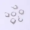 Wholesale 316L Stainless Steel Zircon Geometric Waterproof Non Tarnish Surgical Steel Fashion Nose Ring For Unisex