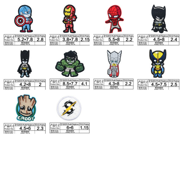 Wholesale Cartoon cloth stickers ironing anime character patch OLY Exclusive