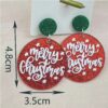 Wholesale Christmas gingerbread man acrylic earrings