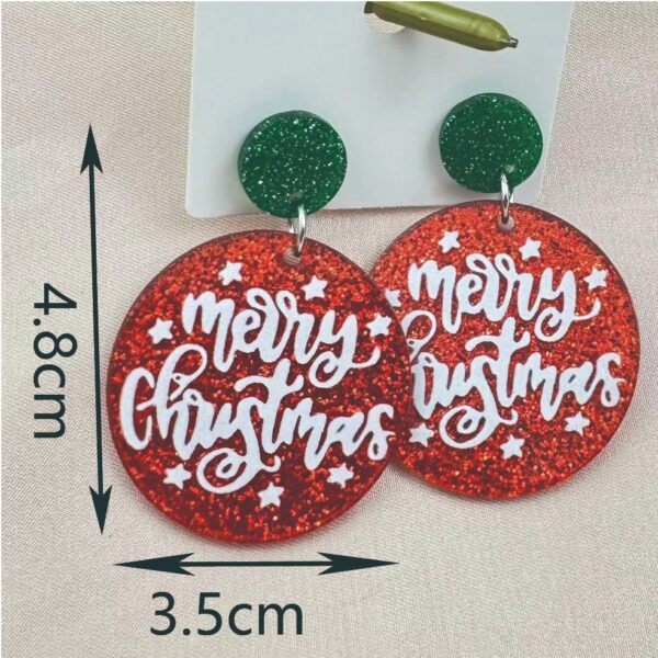 Wholesale Christmas gingerbread man acrylic earrings