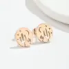 Wholesale PVD Coated Real Gold Plated Cactus Star Moon Stainless Steel Simple Style Waterproof Non Tarnish Ear Studs