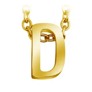 Gold Letter D