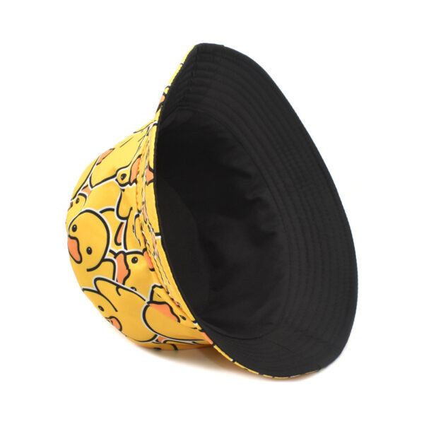 Wholesale Amazon's New Little Yellow Duck Pattern Basin Hat European and American Men's and Women's Sunshade Sun Hat Fashionable Cartoon Fisherman Hat