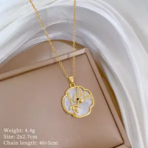 A327 Titanium Steel Chain Copper Pendant