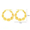 Wholesale 1 Pair Basic Simple Style Classic Style U Shape Geometric Round Plating Titanium Steel Earrings