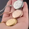 Wholesale PVD Coated 18K Gold Rose Gold Real Gold Plated Round Solid Color Flower Stainless Steel Retro Waterproof Non Tarnish 304 Stainless Steel Lobster Trigger Clasp Closure Pendant Necklace