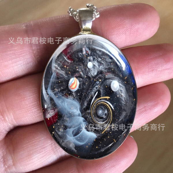 Wholesale Cross-border foreign trade Amazon Gothic Bohemian style art glass pendant necklace factory direct sales
