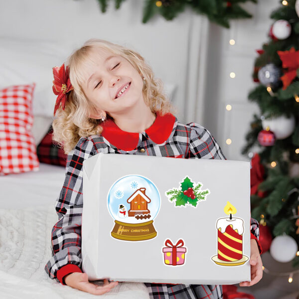 Wholesale 8/Pack Christmas Face Changing Stickers