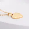 Wholesale Ion Plating (IP) 18K Gold Plated Heart Shape 304 Stainless Steel Sweet Simple Style Waterproof Non Tarnish 304 Stainless Steel Pendant Necklace