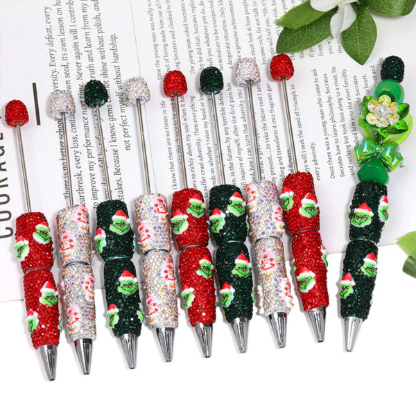 Wholesale High-value rhinestone ballpoint pen, clay ballpoint pen