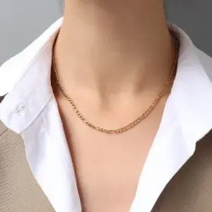 Golden Figaro Chain 40 5cm / Each Piece Is Individually Packaged