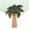 Wholesale 4pcs Creative coconut tree drilling hot picture keychain