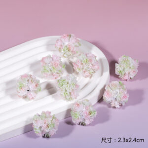 Pink and green gradient rose ball