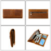 Wholesale Crazy Horse leather top-grain cowhide wallet, anti-theft card holder, card sleeve