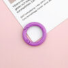 Wholesale Yi Lian New 25mm Spring Ring diy Jewelry Accessories Candy Color Baking Paint Open Ring Hardware Keychain Accessories