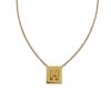 Wholesale CELI Arc de Triomphe small square 26 letter necklace family name square brand European and American pendant light luxury niche design