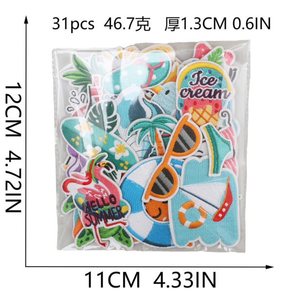 Wholesale Summer Embroidery Cloth Stickers Patch