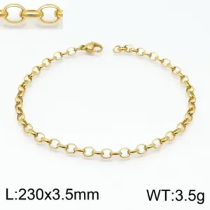 Gold 230 * 3.5mm = Bracelet KB146856-Z