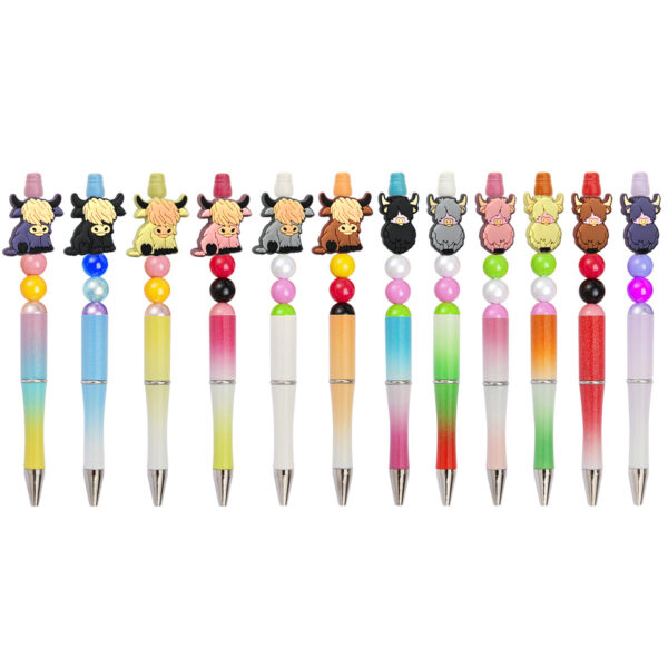 Wholesale Cartoon animal beaded pens