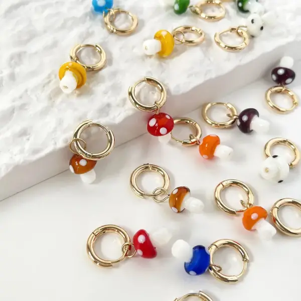 PVD Coated Real Gold Plated Geometric Stainless Steel Fashion Waterproof Non Tarnish Earrings