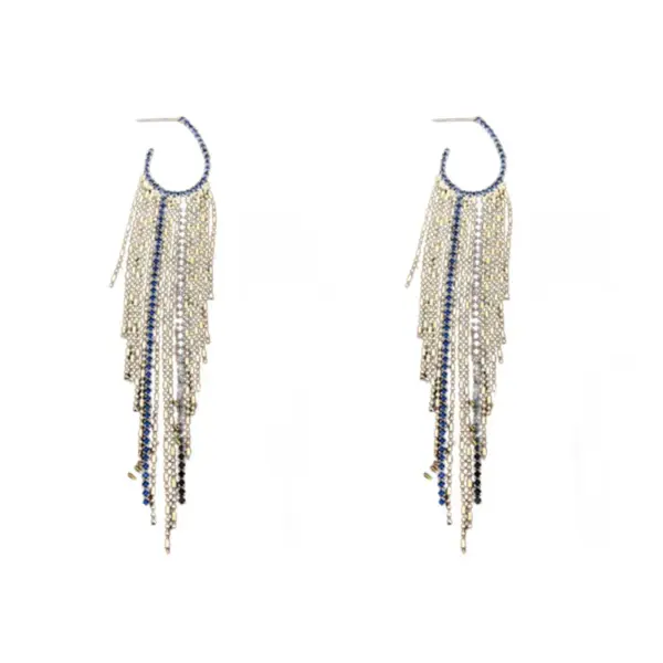 Wholesale Copper Rhinestones Pearl Geometric Butterfly Inlay Streetwear Drop Earrings For Women'S