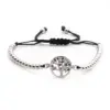 Fashion Jewelry Copper Micro-set Zirconium Life Tree Adjustable Bracelet Wholesale Nihaojewelry