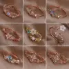 Geometric Flower Copper INS Style Sweet Open Ring Rings