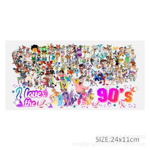 Cartoon character series transparent crystal standard water cup waterproof sticker-10