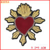 Wholesale Exquisite fashion love embroidered clothes Patch clothing accessories down coat decorative cloth patch back adhesive hot paste