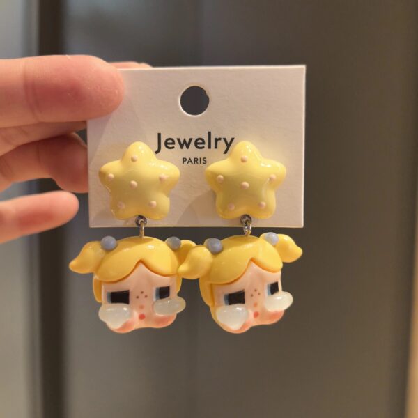 Wholesale Cartoon crying baby creative funny trendy earrings
