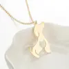 Wholesale Jewelry Fashion Dog 201 Stainless Steel 18K Gold Plated Plating Stainless Steel Necklaces