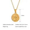Wholesale Ethnic Style Portrait Stainless Steel Titanium Steel Plating Pendant Necklace